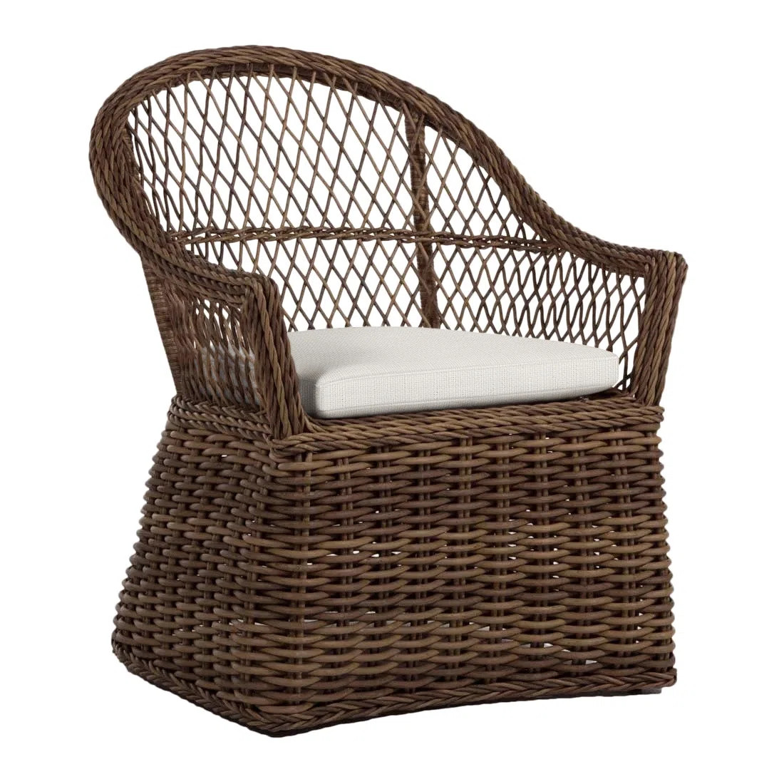 Soho Woven N-Dura Resin Wicker Outdoor Arm Chair | Wayfair North America