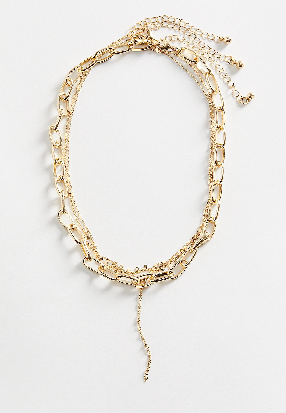 Gold Chain Chunky Layered Necklace | Maurices