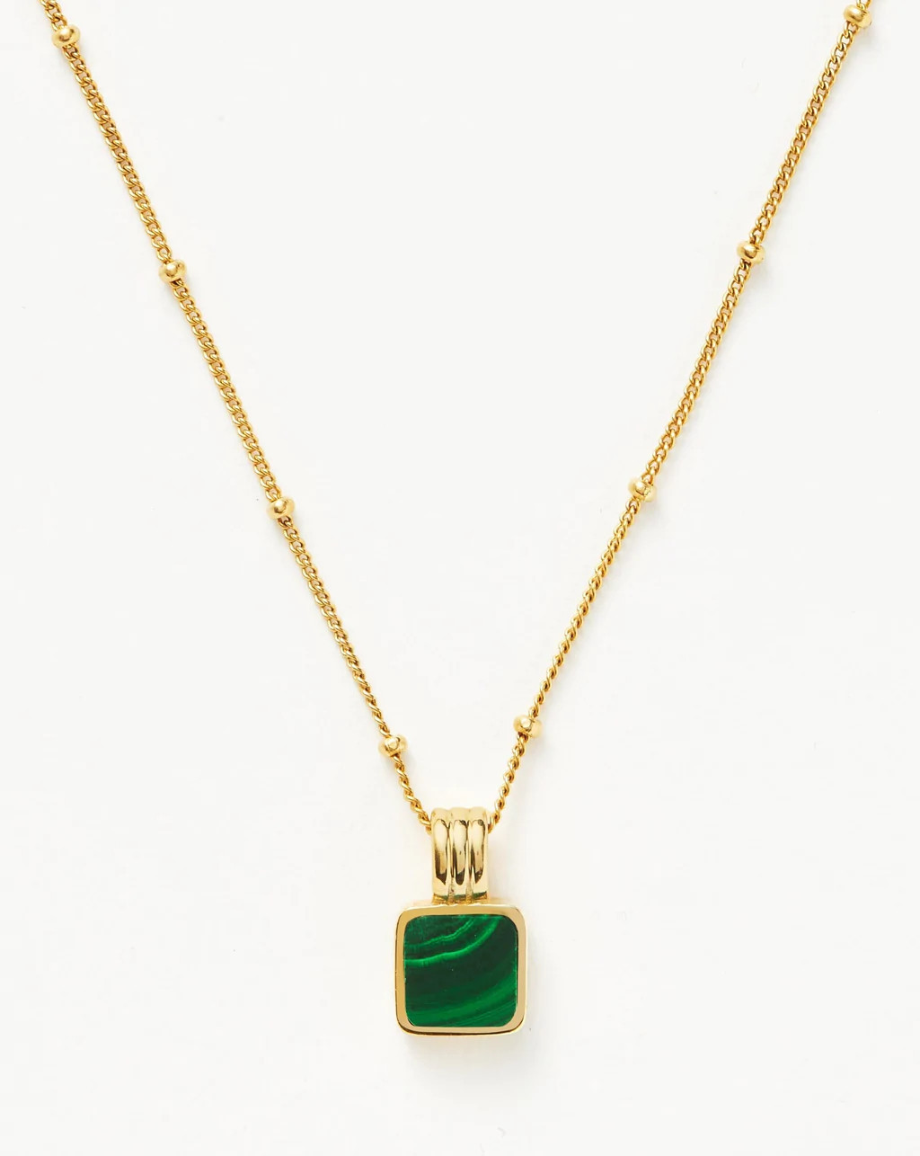 Lucy Williams Square Malachite Necklace | Missoma