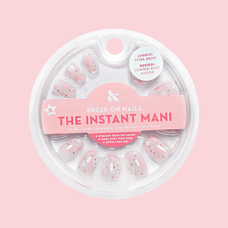 Cowgirl Boot Boogie - Press-On | Extra Short | Round | Olive & June