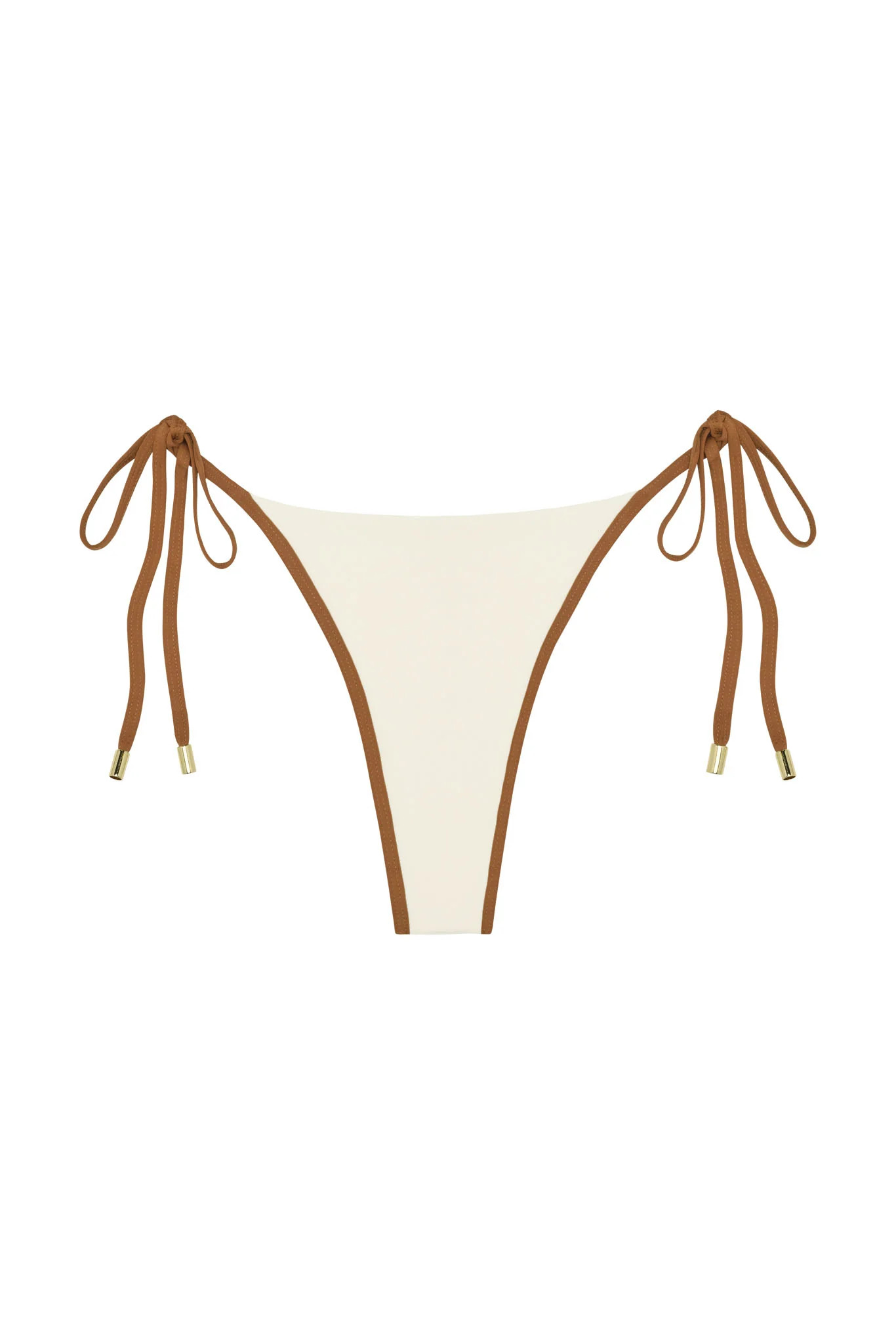 Le Marais Bottom - Ivory/Caramel | Monday Swimwear