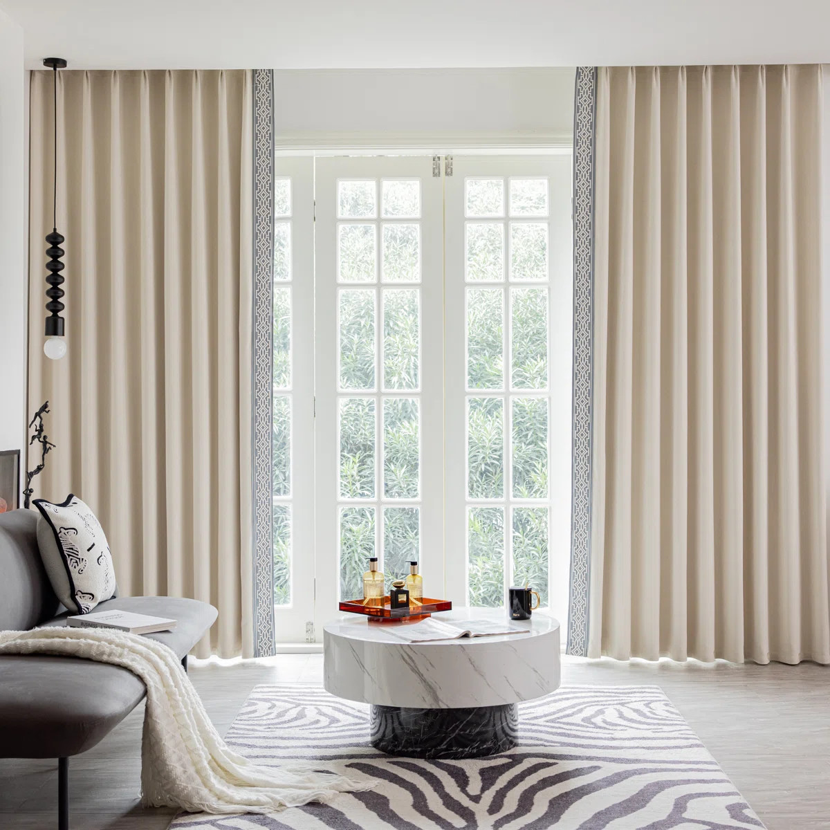 Annabelle Cotton Blend Blackout Curtain Panel Pair | Wayfair North America