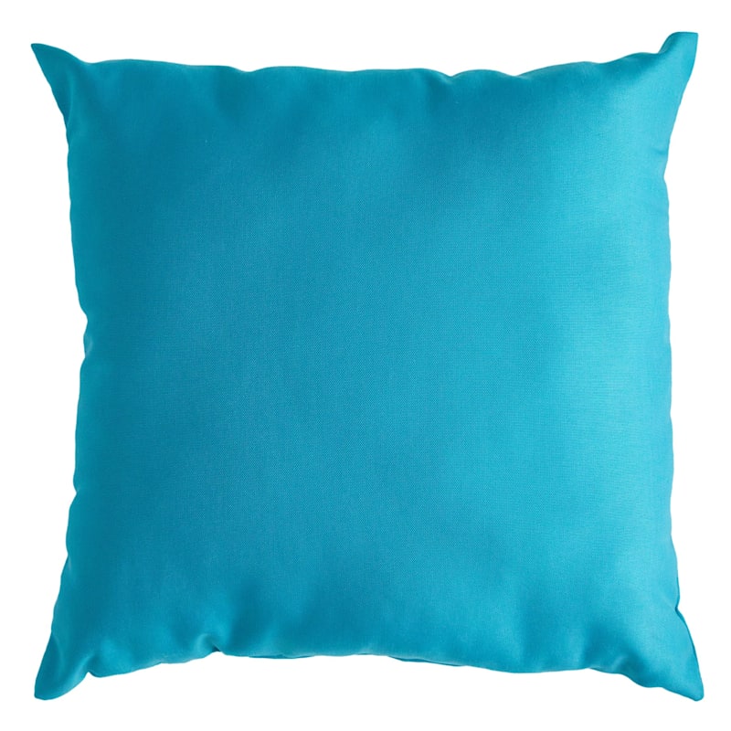 Turquoise Canvas Oversized Outdoor Pillow, 20" | At Home