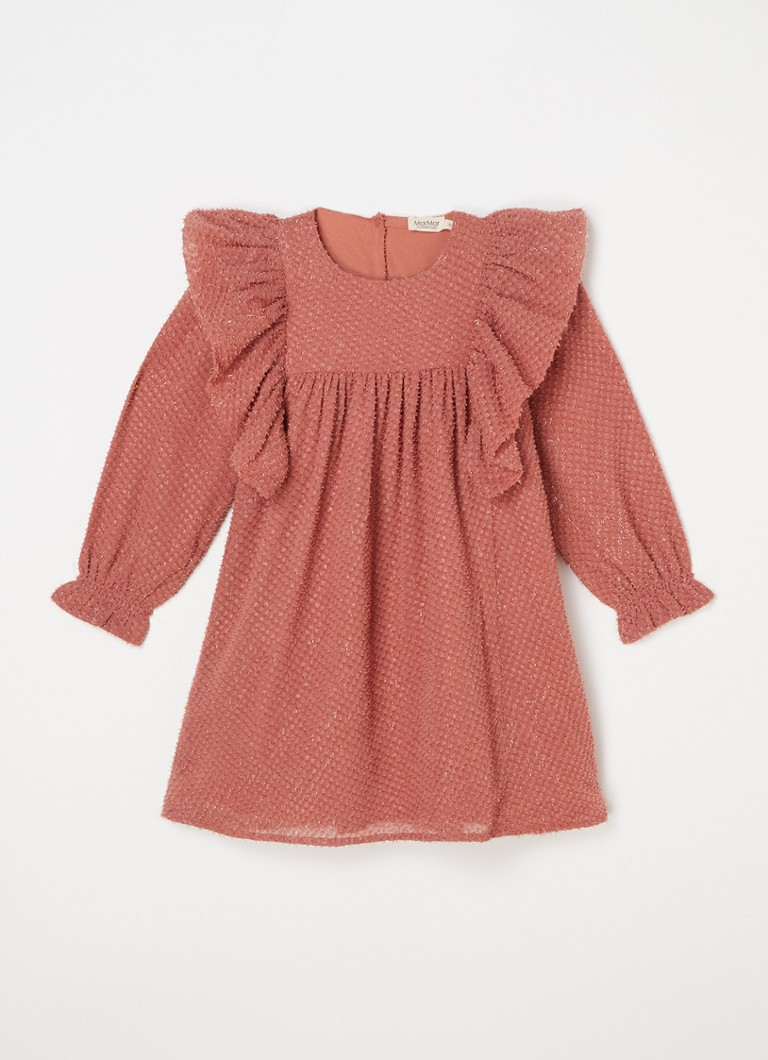 MarMar COPENHAGEN Daria tuniekjurk met structuur  • Koraalroze • de Bijenkorf | De Bijenkorf (NL)