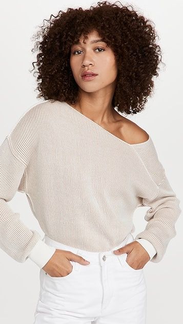 Favorite Off Shoulder Ribbed Sweater | Shopbop