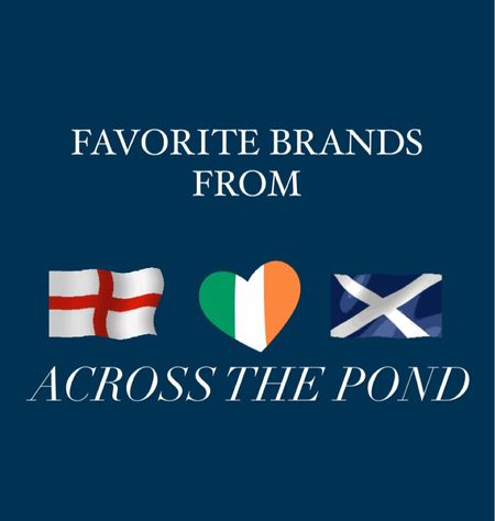 A few pieces from my favorite Irish, Scottish and English brands ♥️