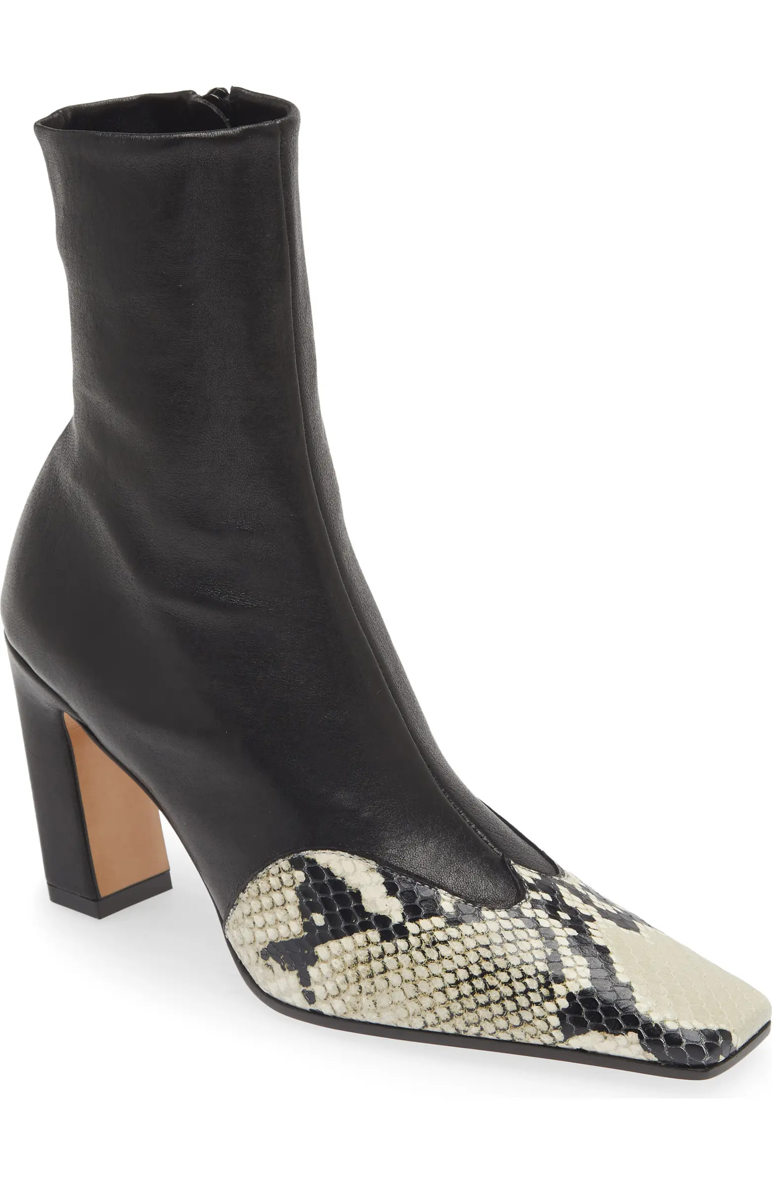 Dallas Square Toe Sock Bootie (Women) | Nordstrom