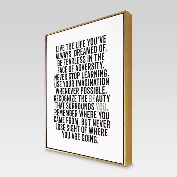 16" x 20" Be You Framed Canvas - Threshold™ | Target