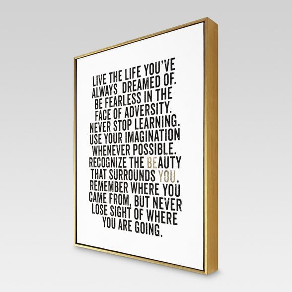 16" x 20" Be You Framed Canvas - Threshold™ | Target