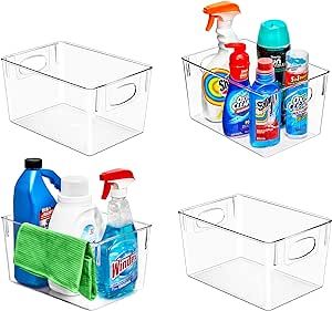 Sorbus Cleaning Supplies Organizer - Clear Containers for Organizing Cleaning Supplies Under the ... | Amazon (US)
