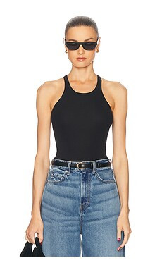 GRLFRND Racer Cami Bodysuit in Black from Revolve.com | Revolve Clothing (Global)