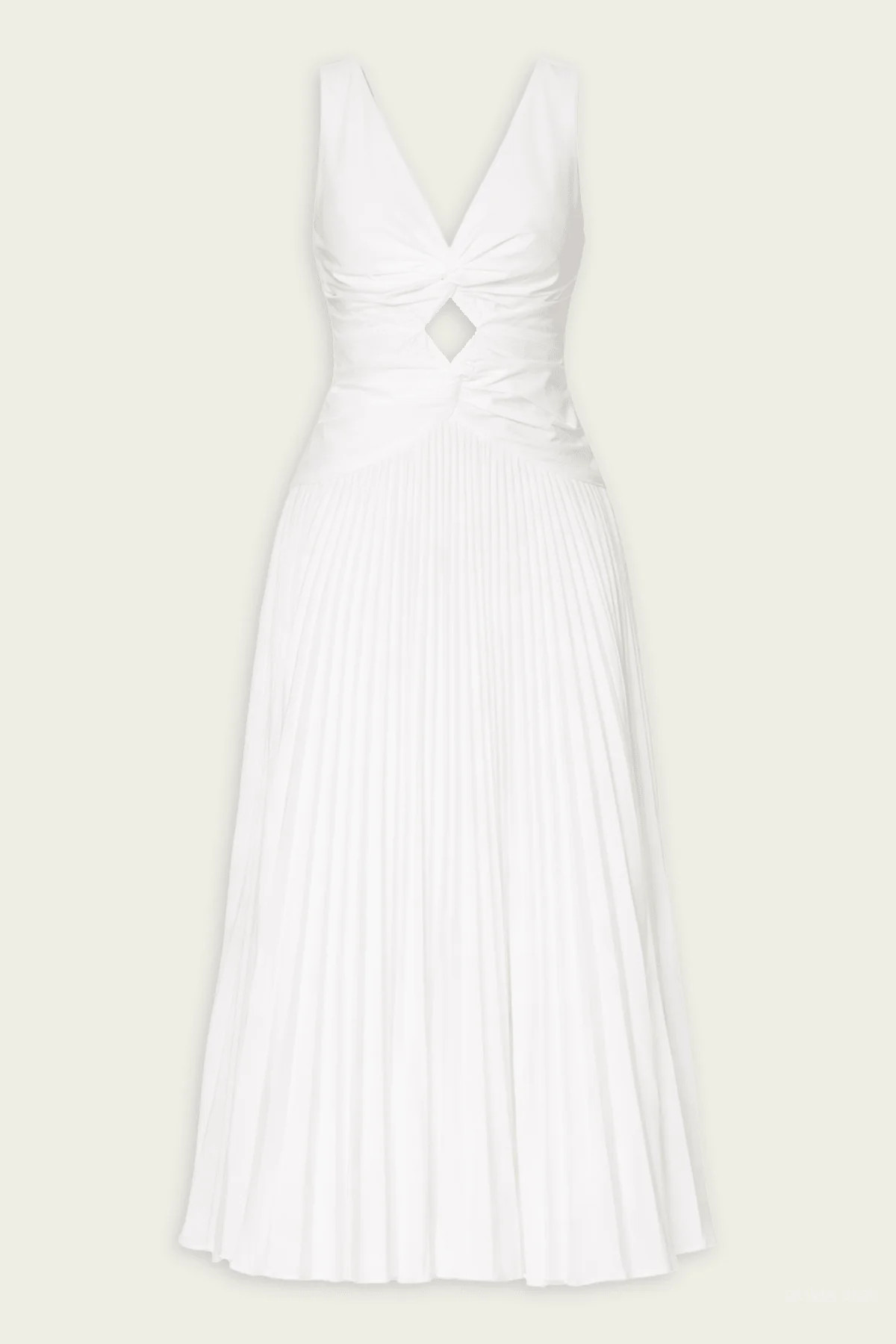 Vivianne Cotton Midi Dress in White - White 6 US | Shop Olivia