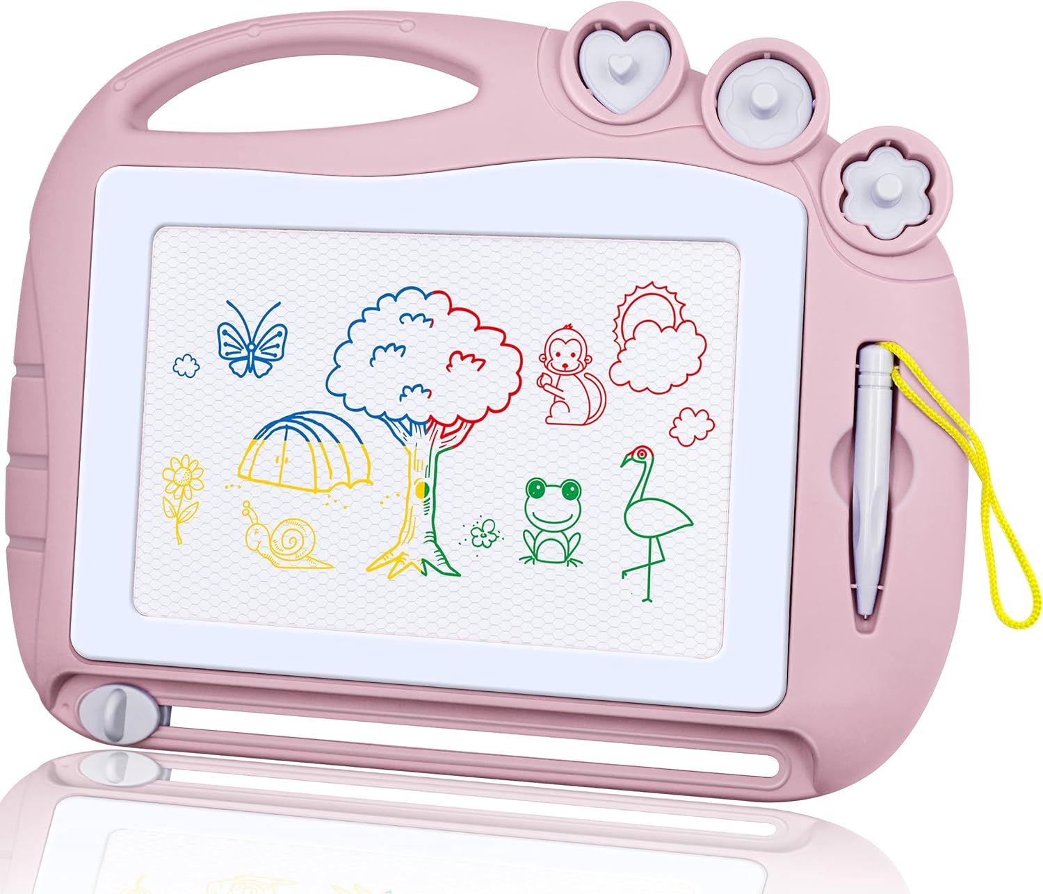 Travel Size Magnetic Drawing Board-Gifts for 2 3 4 Year Old Girl, Erasable Doodle Etch Sketching ... | Amazon (US)