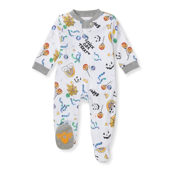 Halloween Treats Organic Cotton Pajamas - Newborn | Burts Bees Baby