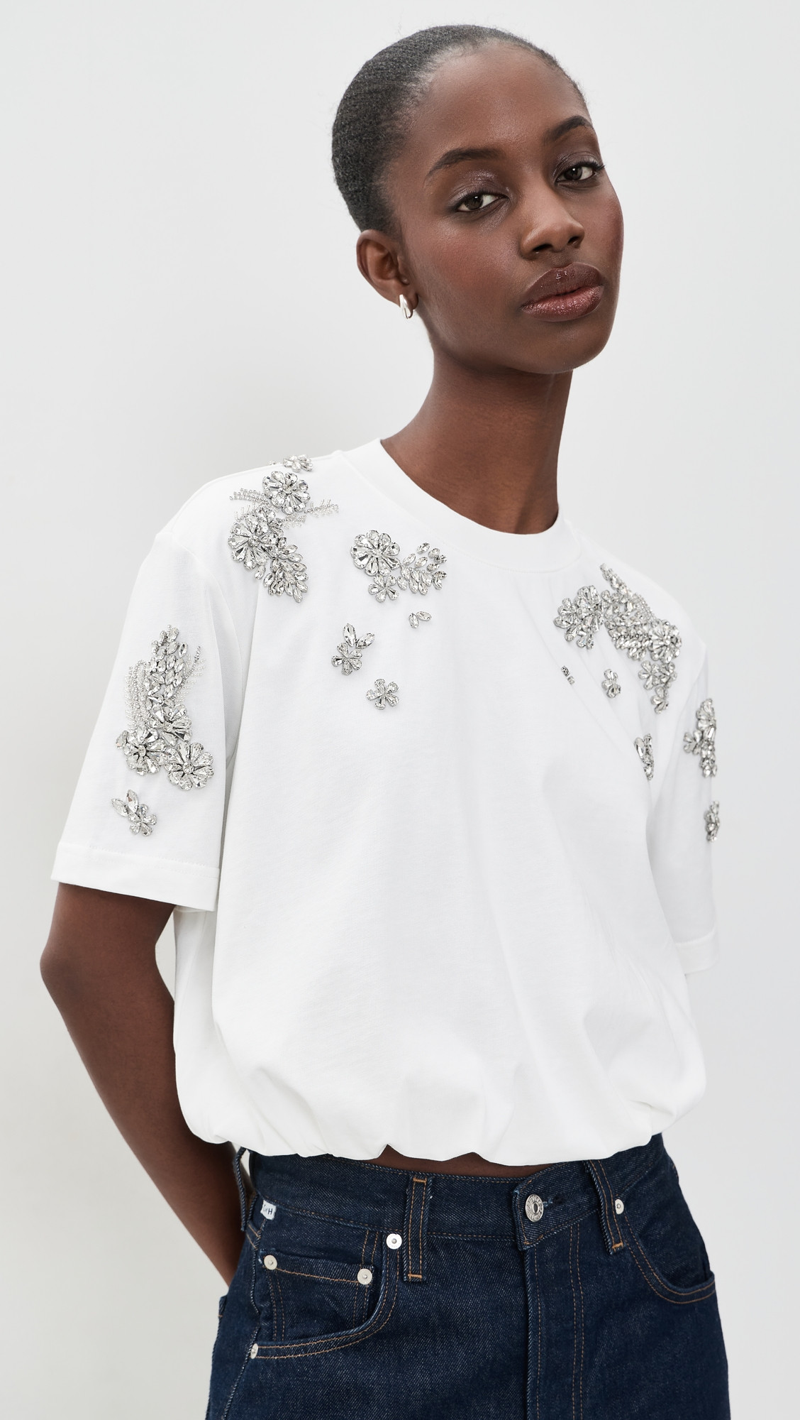 Crystal Ivy Davini Top - White | Shopbop