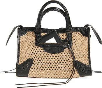 Balenciaga Small Le City Raffia Bag | Nordstrom | Nordstrom