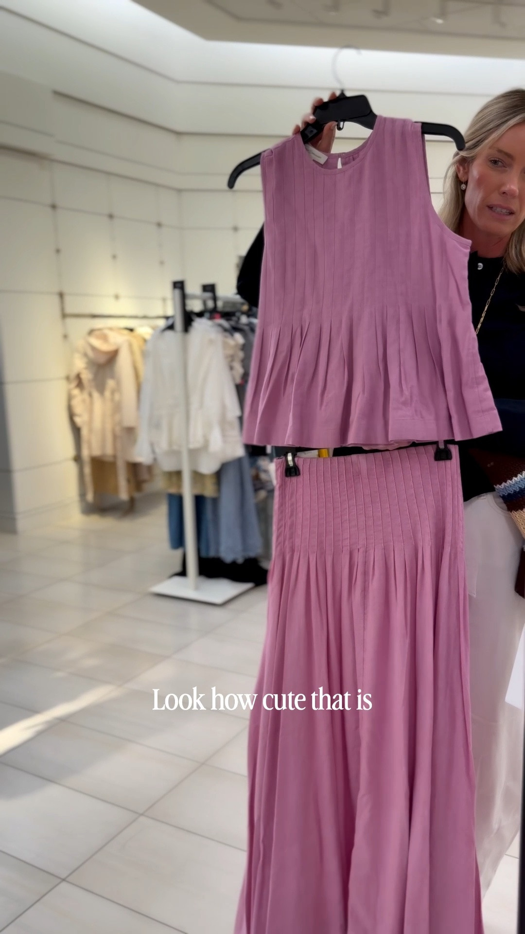 Get in the car …. We are going to the mall! And it’s even better than I thought!! 
Size XS!!! 
Also comes in chocolate 🤎🩷
