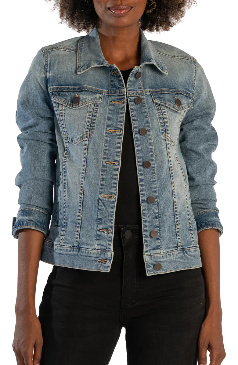 KUT from the Kloth Jacqueline Denim Trucker Jacket | Nordstrom | Nordstrom