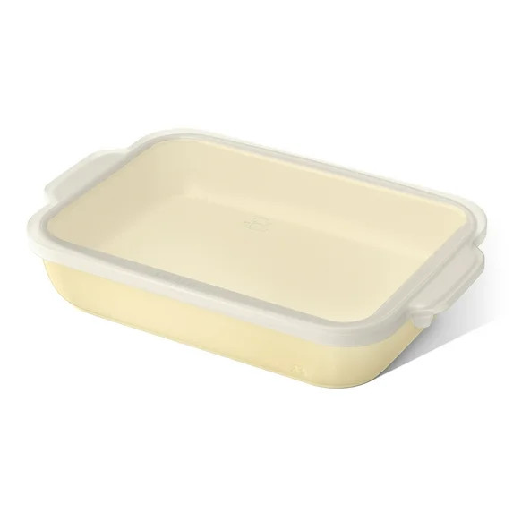 Beautiful 9”x 13” Stoneware Baker with Plastic Lid, Buttercream by Drew Barrymore | Walmart (US)