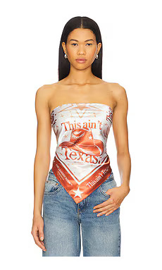 The Laundry Room x REVOLVE This Ain't Texas Bandana in Brown from Revolve.com | Revolve Clothing (Global)