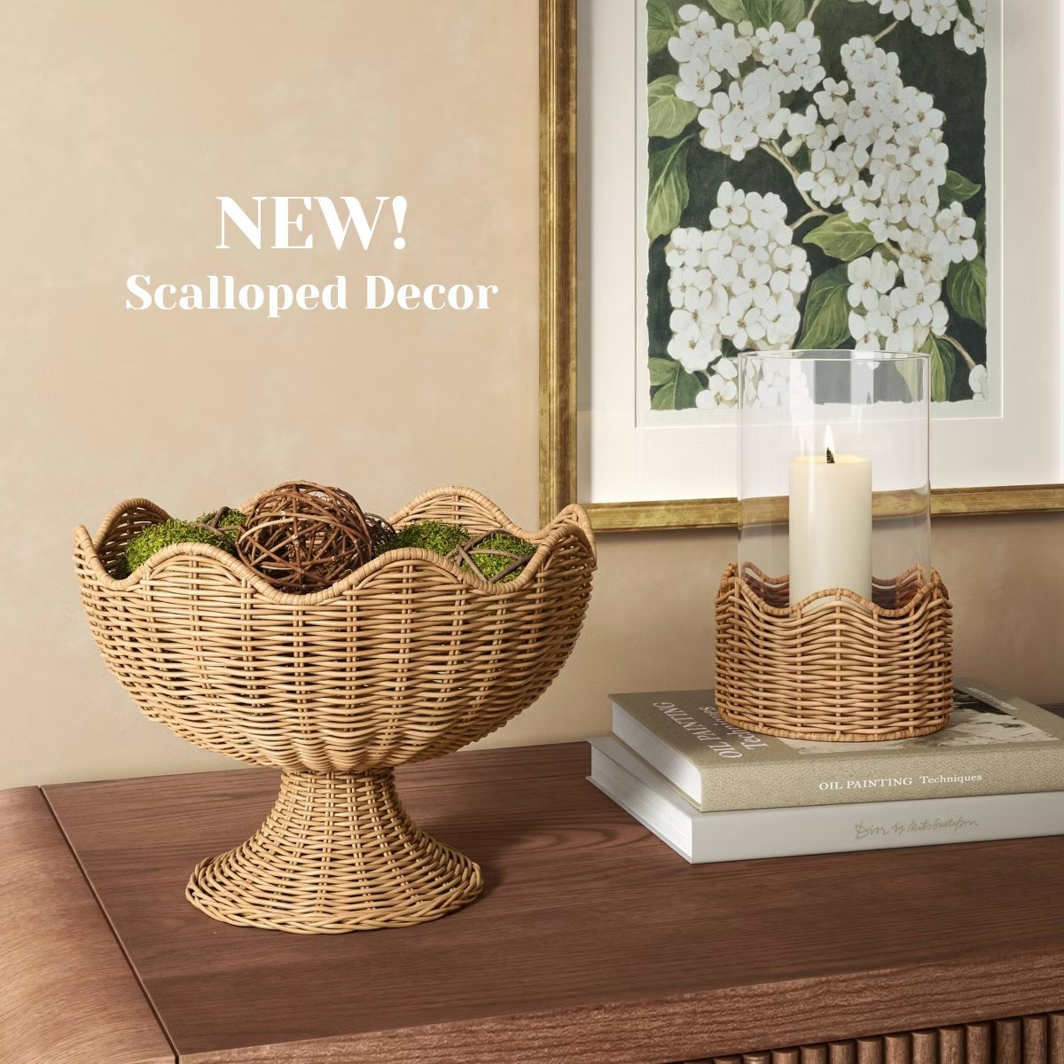 New decor at Target! Shop scalloped details bowl, hurricane candleholder, artwork, trays, favorite vase, and more woven finds for summer!

#LTKmorningroutine #LTKHome