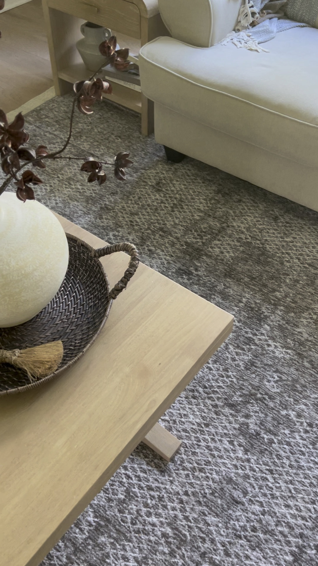 Want to add some warmth to a space? Go with a dark colored rug! I Added this beautiful rug to the living room and I just love the warmth it added! ✨

#LTKhome #LTKstyletip