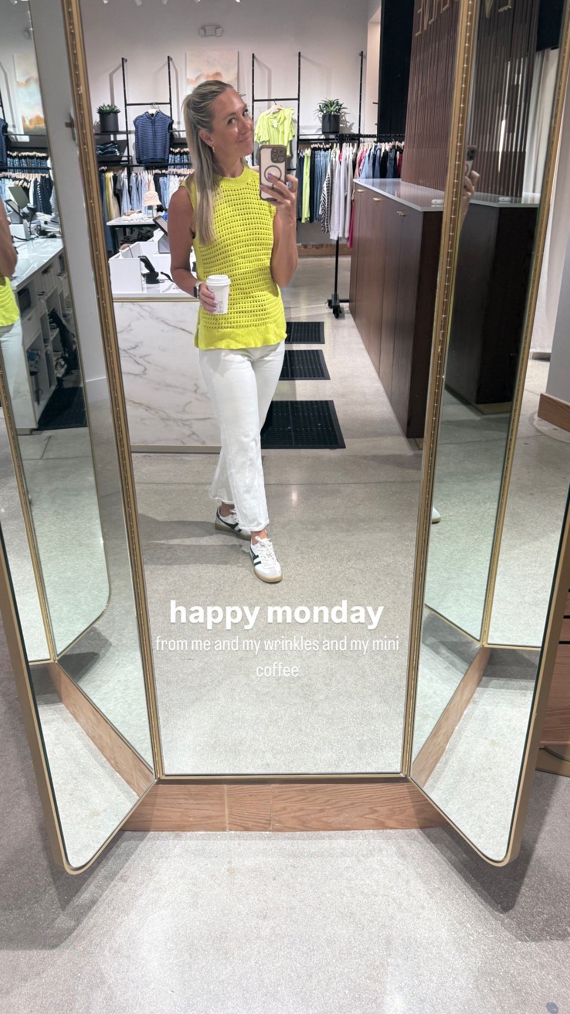 from me and my wrinkles and my mini coffee happy monday