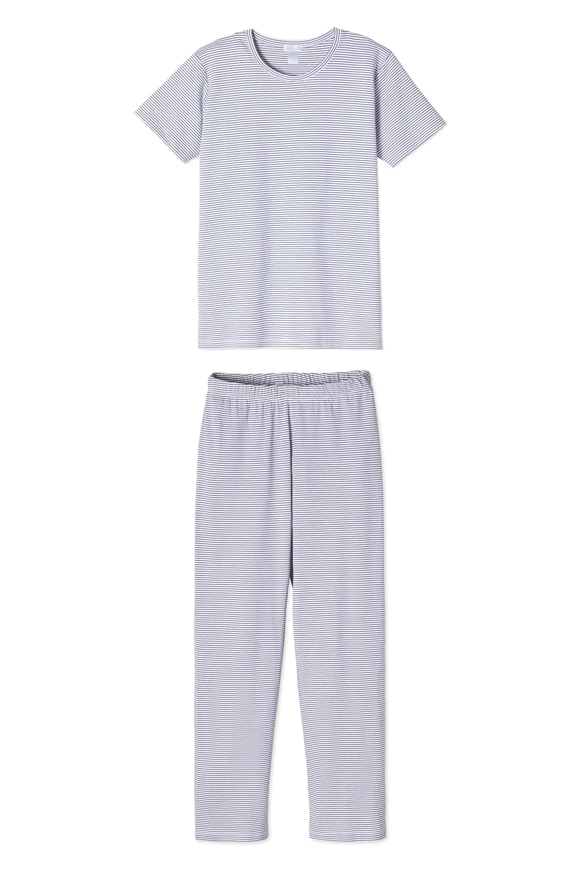 Pima Short-Long Weekend Set in Classic Navy | Lake Pajamas