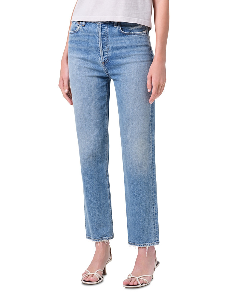 Agolde '90s Pinch Waist High Rise Straight Crop Jeans in Renew | Bloomingdale's (US)