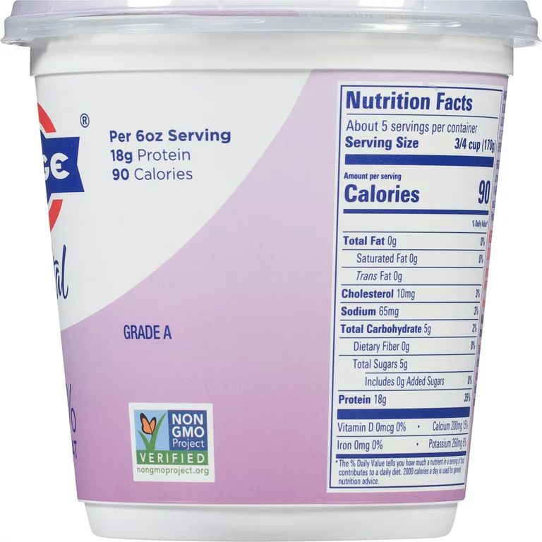 FAGE Total All Natural Nonfat Plain Greek Strained Yogurt, 32 oz | Walmart (US)