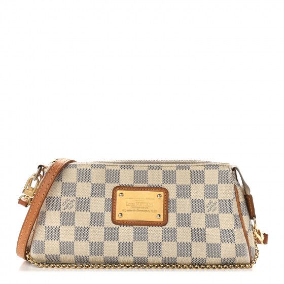 LOUIS VUITTON Damier Azur Eva Clutch | Fashionphile