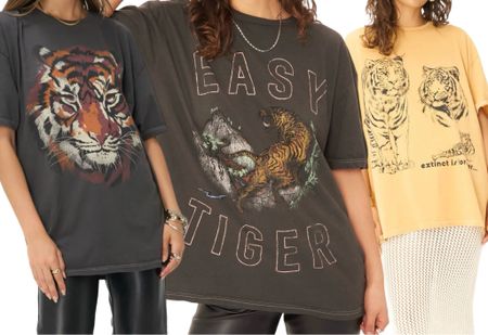 Ummm you guys know I love tigers /animal print/oversized tshirts soooo um basically this shop can take all my money! 🐆🦓🐅

#LTKstyletip #LTKfindsunder50