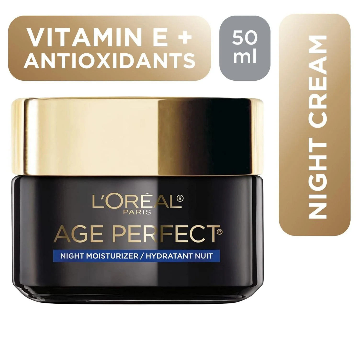 L'Oréal Paris Night Moisturizer, Age Perfect Cell Renewal, Antioxidant Recovery Complex - Reduce... | Walmart (CA)