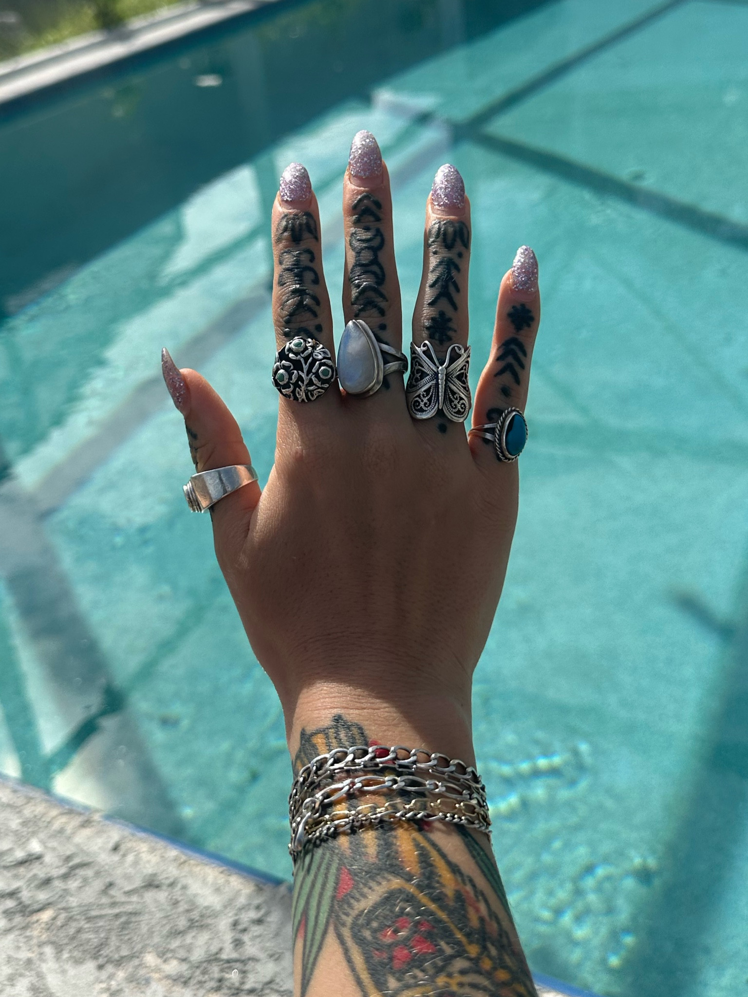 Collection of vintage sterling silver rings 

#LTKGiftGuide #LTKfindsunder100