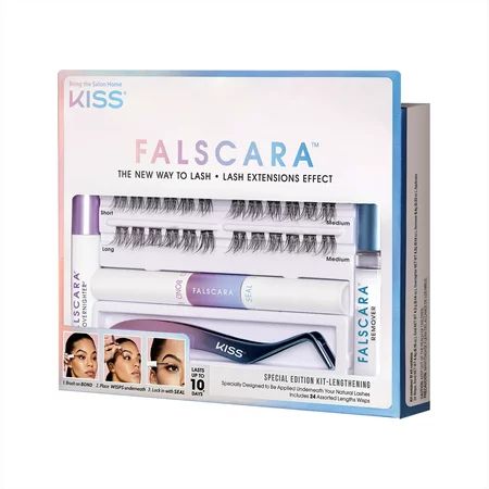 KISS Falscara False Eyelash Special Edition Starter Kit 24 Lash Wisps | Walmart (US)
