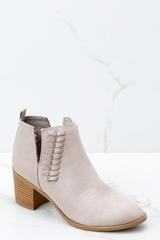 Only One Direction Taupe Ankle Booties | Red Dress 