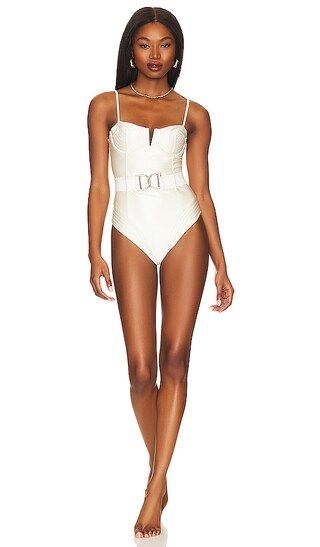 Zoey One Piece in Off White | Revolve Clothing (Global)