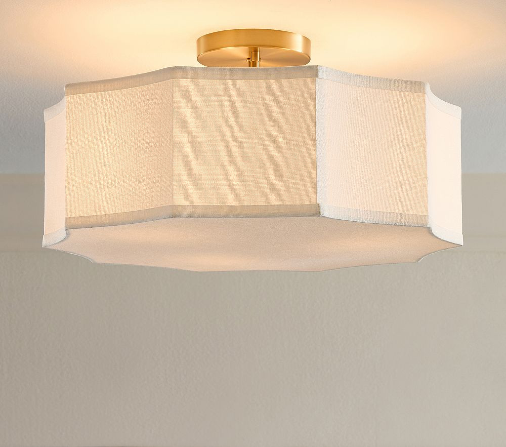 Sunny Linen Flush Mount (18") | Pottery Barn Kids