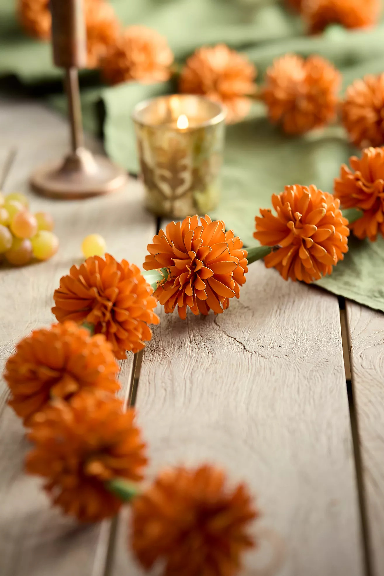 Orange Marigolds Iron Garland | Terrain