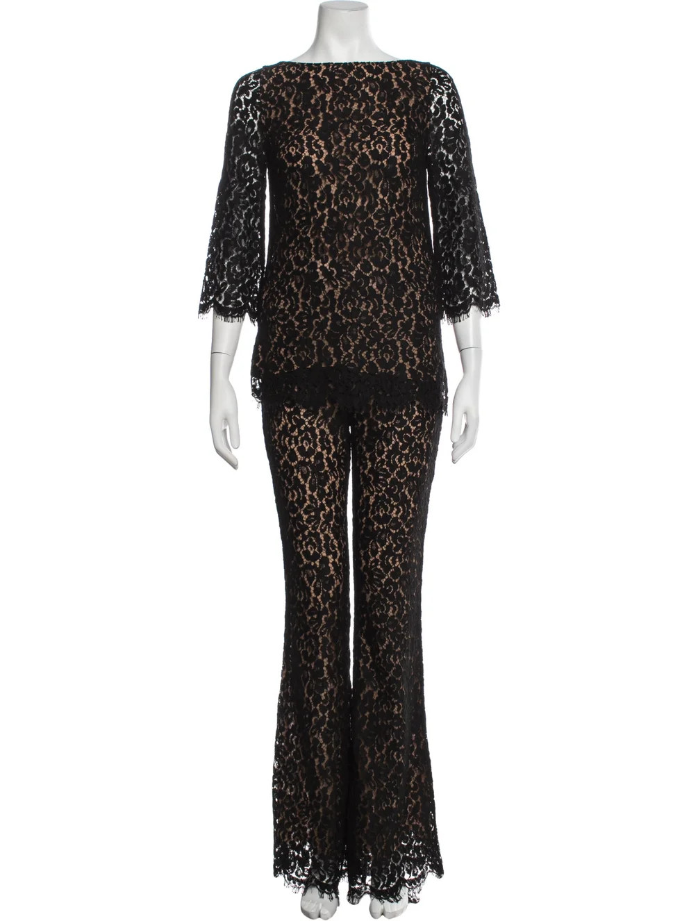 Lace Pattern Pant Set | The RealReal