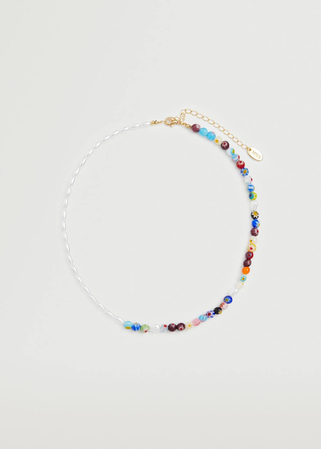 Mixed bead necklace | MANGO (US)