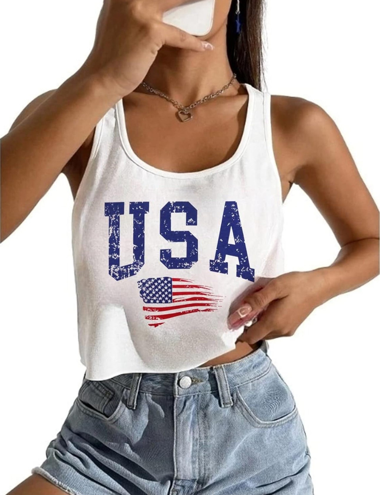 Women's Sexy American Flag Crop Tank 4th of July Patriotic Sleeveless Tee Tops

#LTKStyleTip #LTKSeasonal #LTKSummerEdit