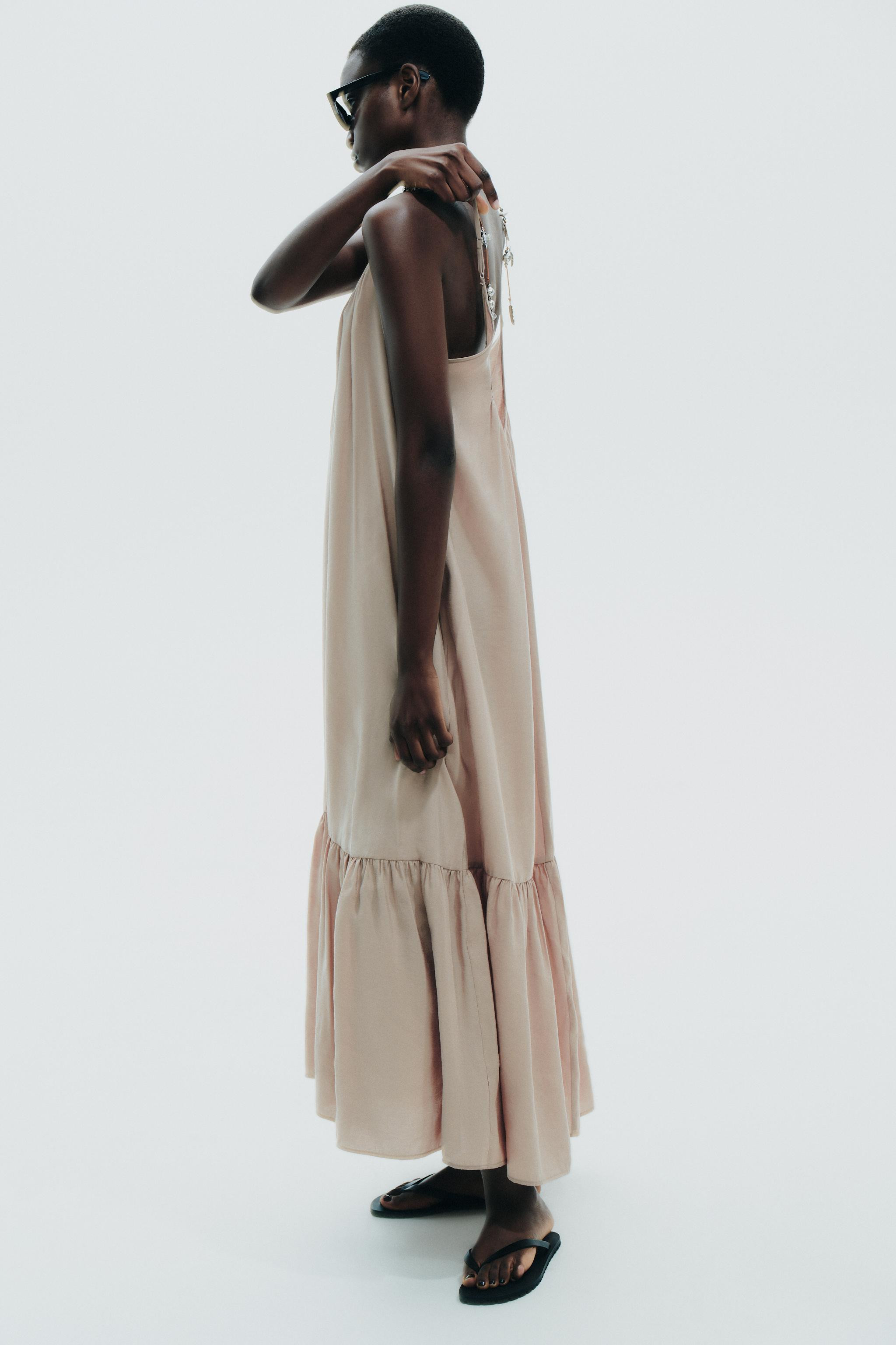 FLOWY MIDI DRESS | Zara US