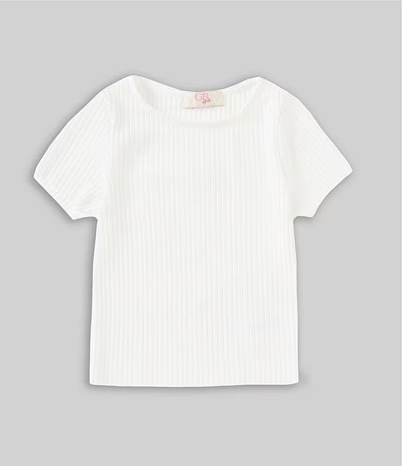 Girls Little Girls 2T-6X Short-Sleeve Rib Knit Tee | Dillard's