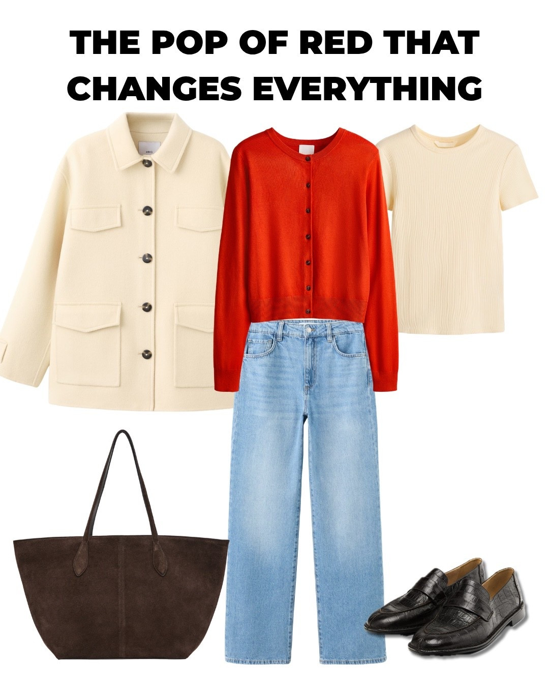 One small detail, completely different outfit.
Red does all the work for you.

#LTKjeans #LTKcanada #LTKsale