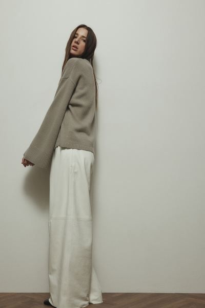 Pullover aus Kaschmirmix - Greige - Ladies | H&M DE | H&M (DE, AT, CH, NL, FI)
