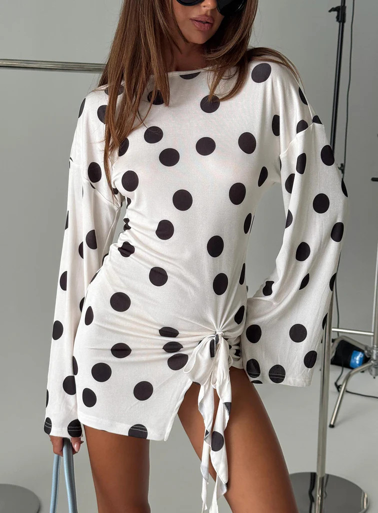 Cosmic Mini Dress Moonlight Polka | Princess Polly US