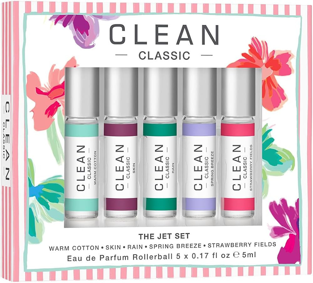 CLEAN CLASSIC Fragrance Discovery Gift Set, Travel Mini Size, Layerable Perfume for Everyday Wear... | Amazon (US)