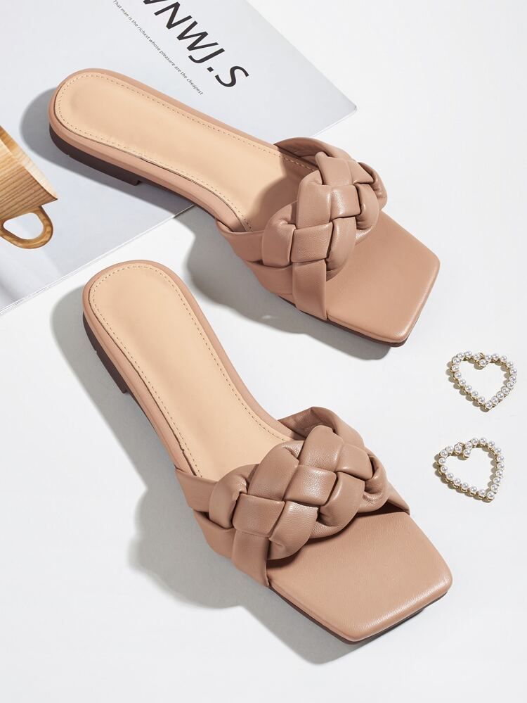 Braided Design Slide Sandals | SHEIN