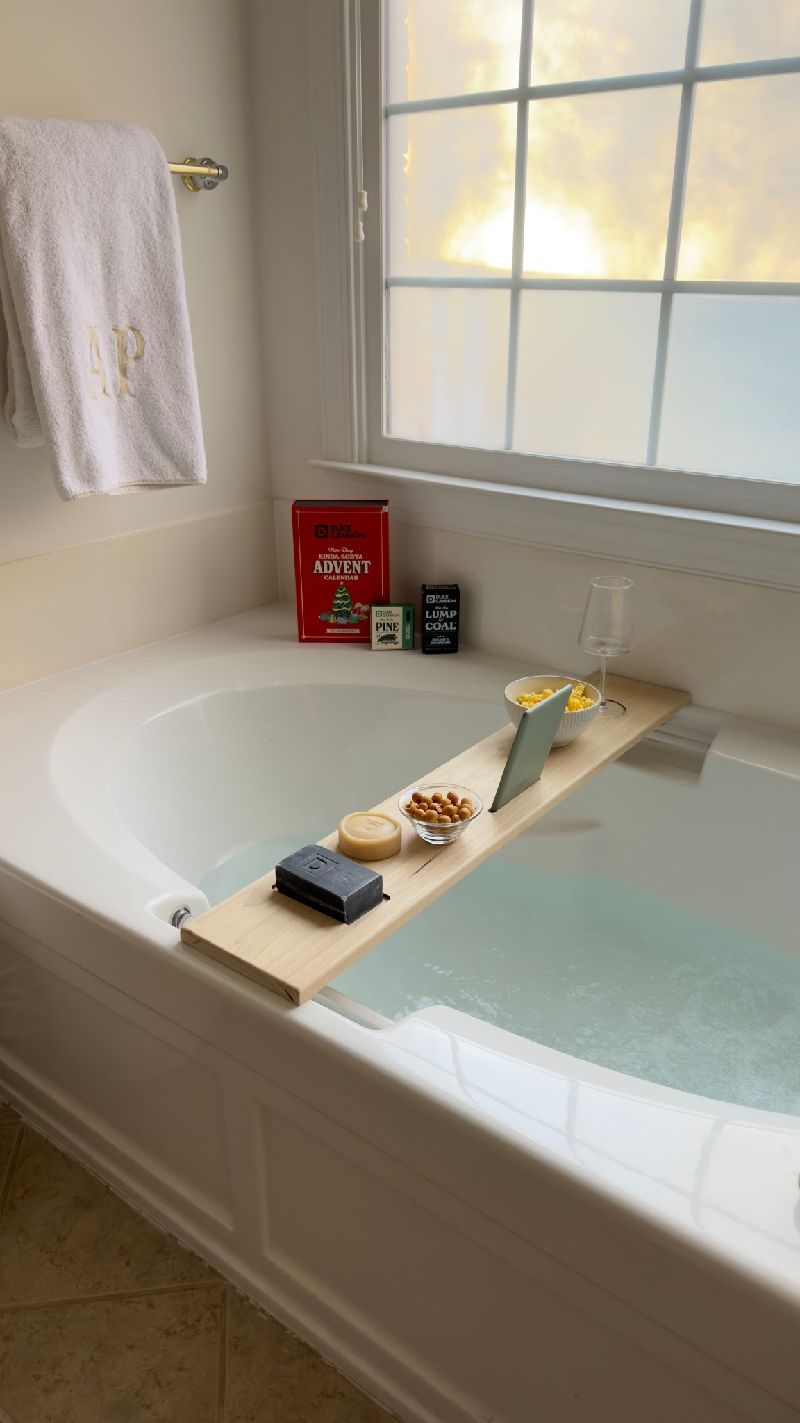 #ad Built a bath tray caddy from scratch with cutouts for must haves like cup holder, phone or kindle cutout and of course for my favorite ©dukecannon Big A** Bar of Coal! Great scent too from @target. 

I already know I’ll be sharing the caddy with my wife! #TargetPartner #Target @shop.ltk #liketkit 

#LTKHome #LTKMens #LTKmorningroutine